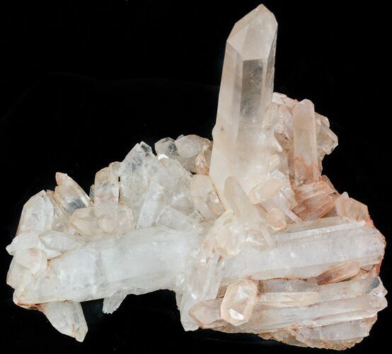 Tangerine Quartz Crystal Cluster - Madagascar #48548